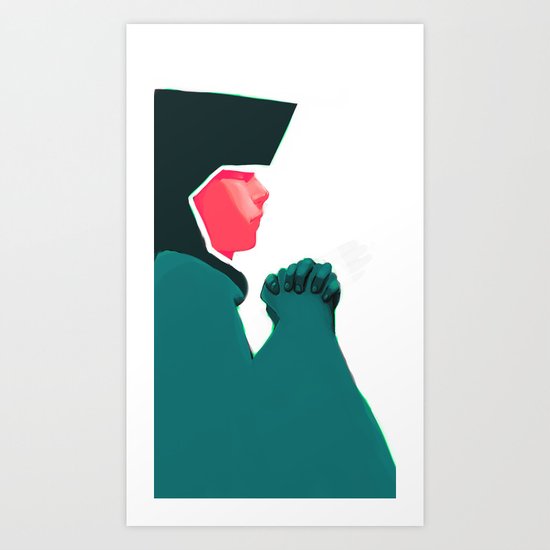 Untitled digital drawing Art Print