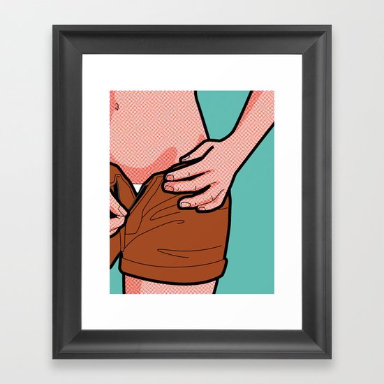 The secret life of heroes - LaraStrip 2 Framed Art Print