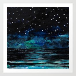 Starlit Sea Art Print