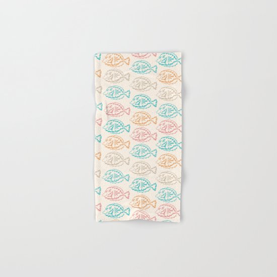 Pastel Marine Pattern 03 Hand & Bath Towel
