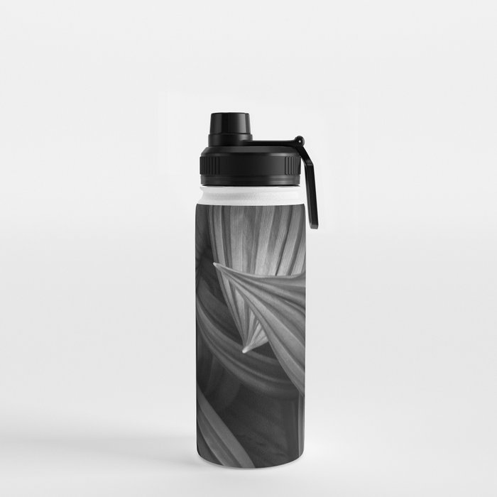 Corn Lily (black and white) Water Bottle