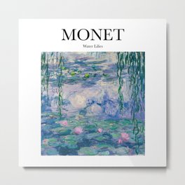 Monet - Water Lilies Metal Print
