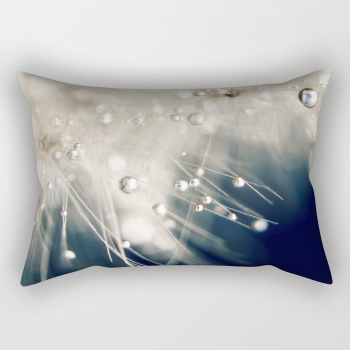 dandelion evening blue Rectangular Pillow