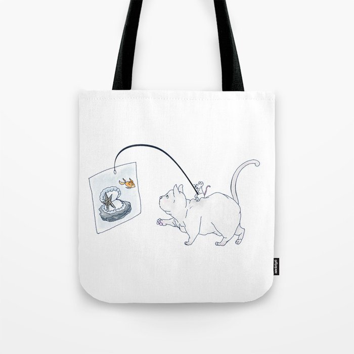 Cat-Fishing Tote Bag