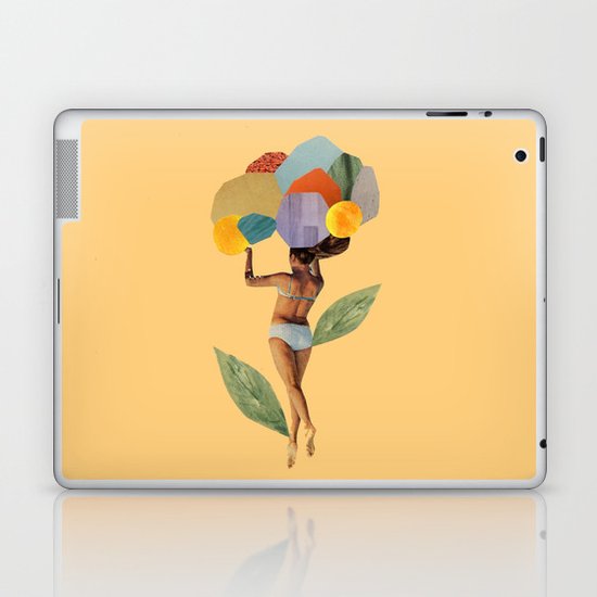 i walk out in the flowers and feel better Laptop & iPad Skin