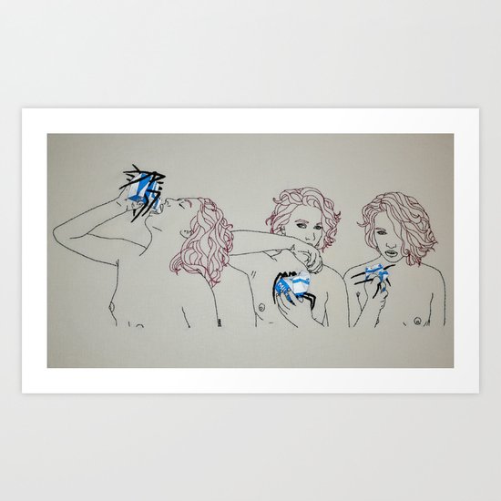 Milk Spider Art Print