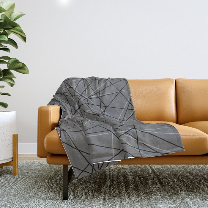 abstract lines Throw Blanket