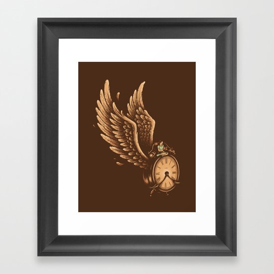Time Flies Framed Art Print
