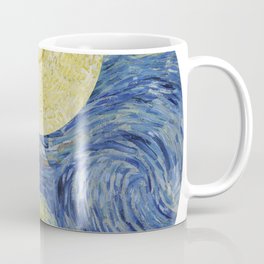 Vincent van Gogh Yin Yang - Starry Night and Enclosed Field with Rising Sun Coffee Mug