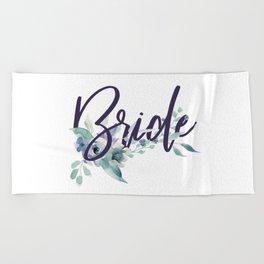 Bride Watercolour Beach Towel