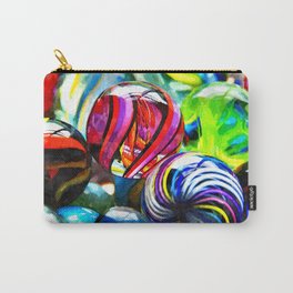 Colorful marbles. Digital watercolor painting Carry-All Pouch