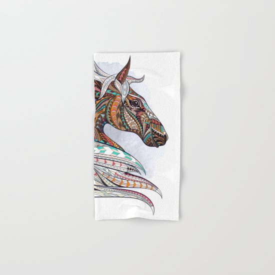 Brown Ethnic Elephant Hand & Bath Towel