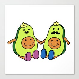 Avocado Couple Canvas Print