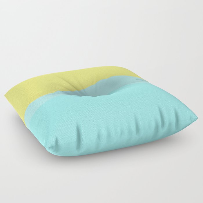 Abstract Summer Beach Floor Pillow