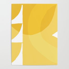 Yellow Abstract Geometric Designs Abstract Geometric Designs Poster