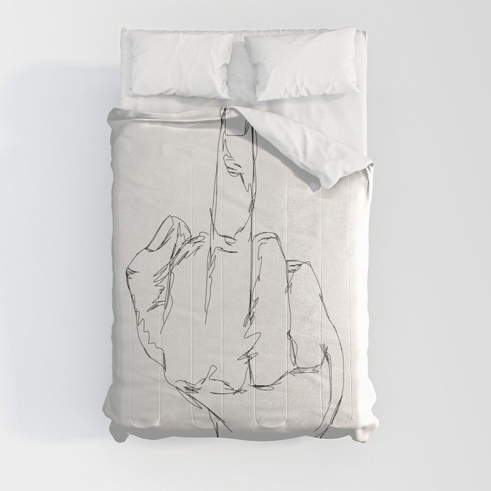 THINGS COLLECTION | MIDDLE FINGER Comforter