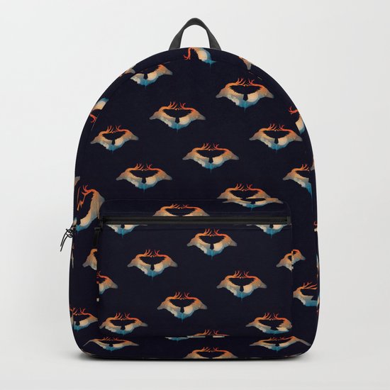 Night sky over savanna Backpack