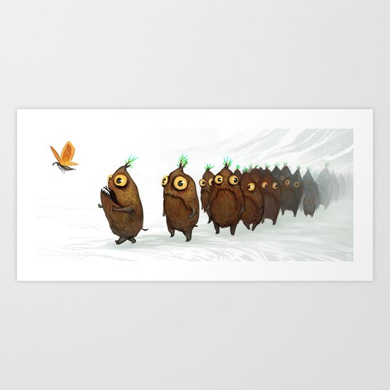 Wanderlusting Spaklets Art Print