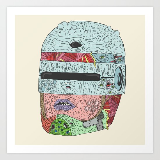 Gorebocop Art Print