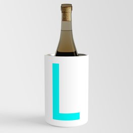LETTER L (CYAN-WHITE) Wine Chiller