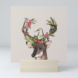 Christmas Deer Mini Art Print
