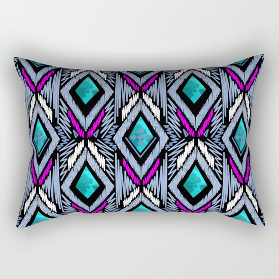Colorful ethnic ornament . Rectangular Pillow
