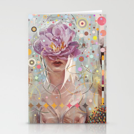 A flower in my garden Stationery Cards