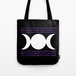 Moon Triple Goddess - Maiden Mother Crone Tote Bag