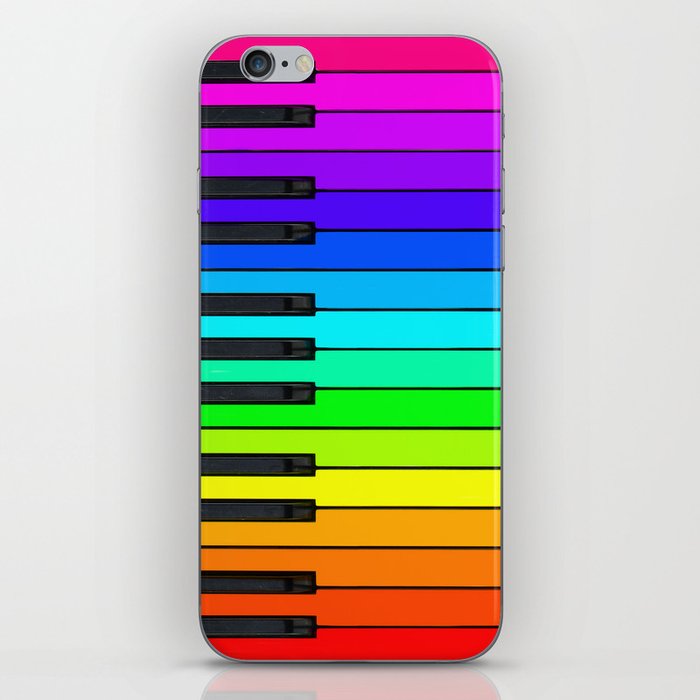 Rainbow Piano Keyboard  iPhone Skin