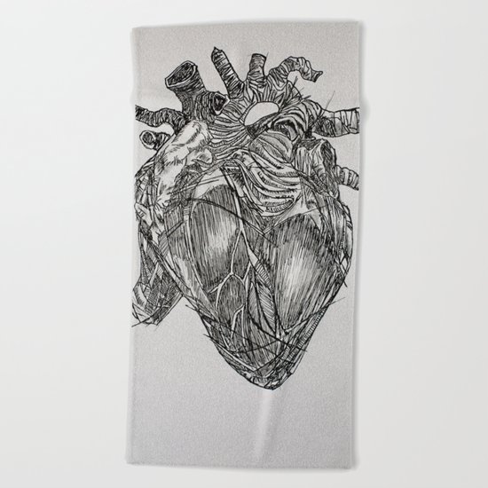 Heart Beach Towel