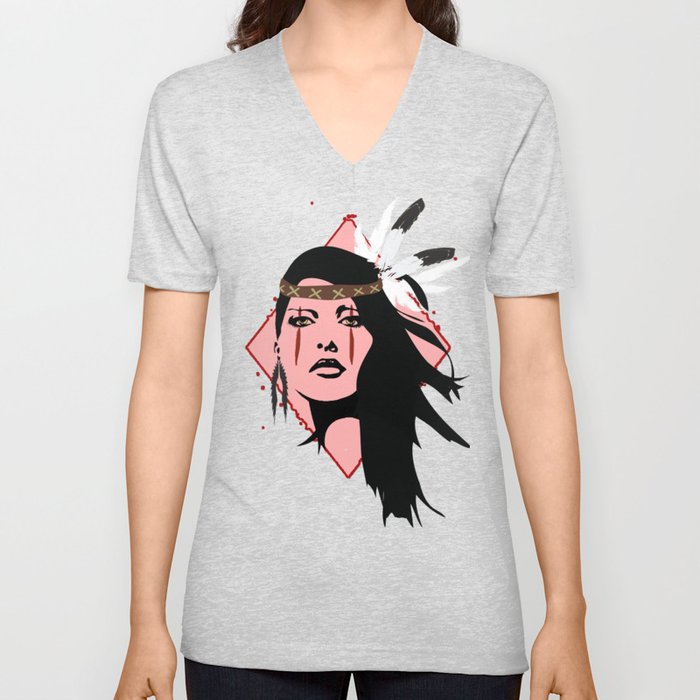 Native love V Neck T Shirt