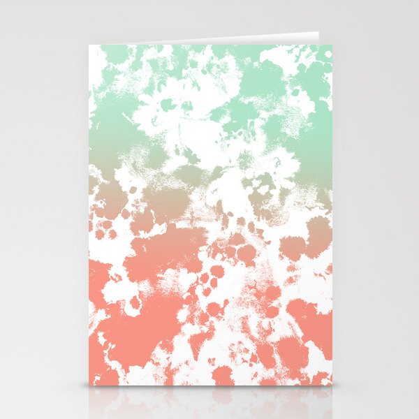 Abstract minimal ombre fade painted trendy modern color palette Stationery  Cards by CharlotteWinter