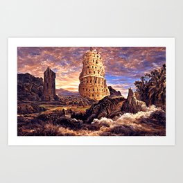The Valley of Towers Art Print