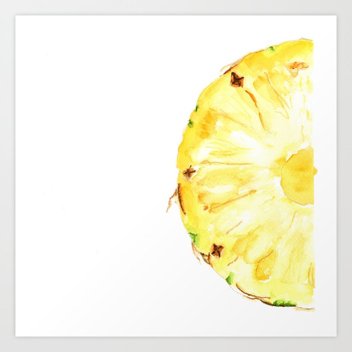 Tutti Frutti. Pineapple Art Print