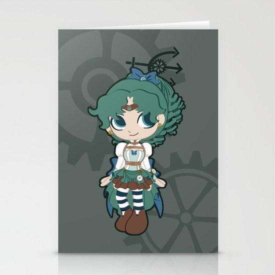 Steampunk Sailor Neptune - Sailor Moon Stationery Cards