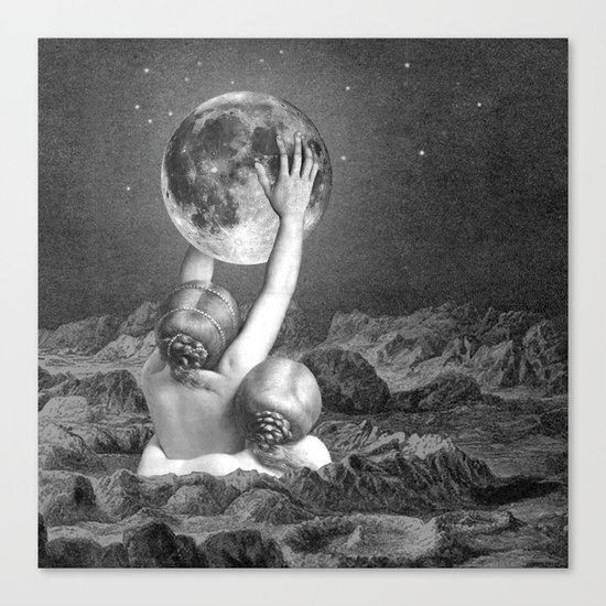 UNDER SAPPHO'S MOON Canvas Print