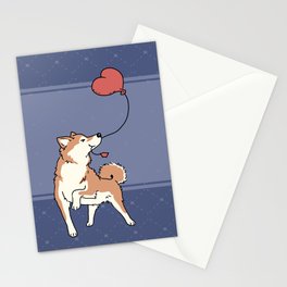 Shiba Inu love Stationery Card