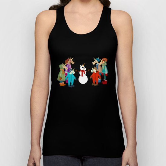 Cozy Kid Unicorns Unisex Tank Top