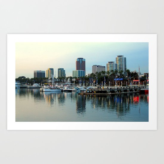 A Slice of Long Beach, CA Art Print