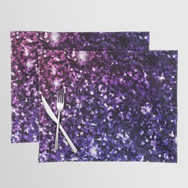 Purple Ombre Glitter Placemat