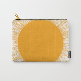 Large Sun Art Print | Abstract Sun Wall Art | Sun Rays Circle Print | Mid Century Modern Poster | ye Carry-All Pouch