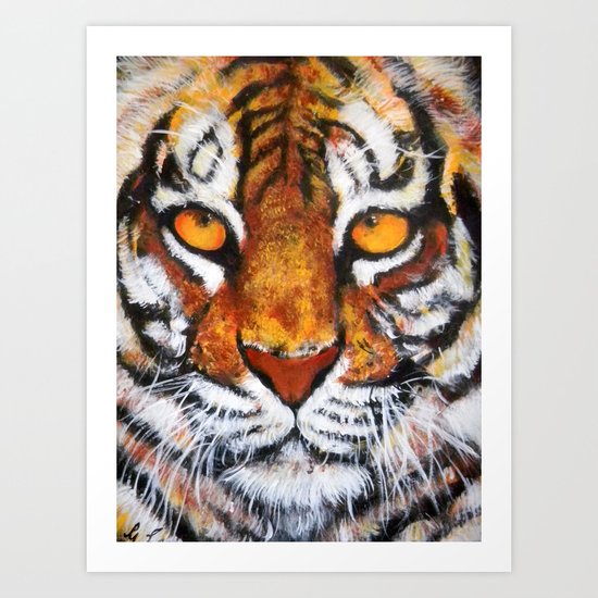 Wildlife Painting Series 4 - Bengal Tiger Art Print