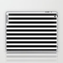 Stripes - Black + White Laptop Skin