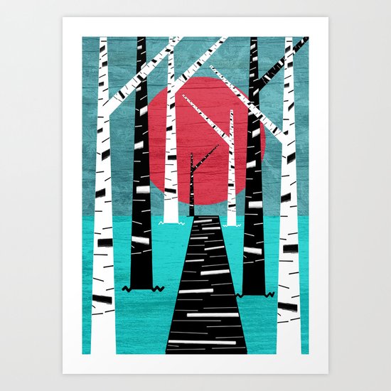Woodland Walk Art Print
