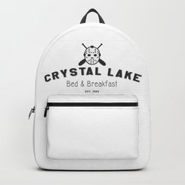 Crystal Lake Bed and Breakfast, Former Camp Crystal, Est.1980, Design for Wall Art, Posters, Tshirts, Men, Women, Kids Backpack