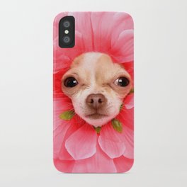 Chihuahua Flower iPhone Case