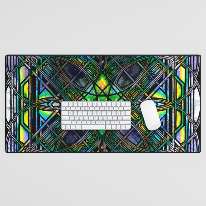 Stained glass Desk Mat