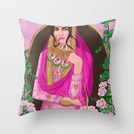 Dressed Like a Treasure Chest ( desi ) Throw Pillow