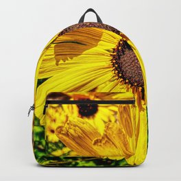 Spring Bee Sunshine Day Shellshott 2 Backpack | Color, Springtime, Photo, Rebirth, Beesknees, Vibrant, Joy, Hdr, Yellow, Blossom 