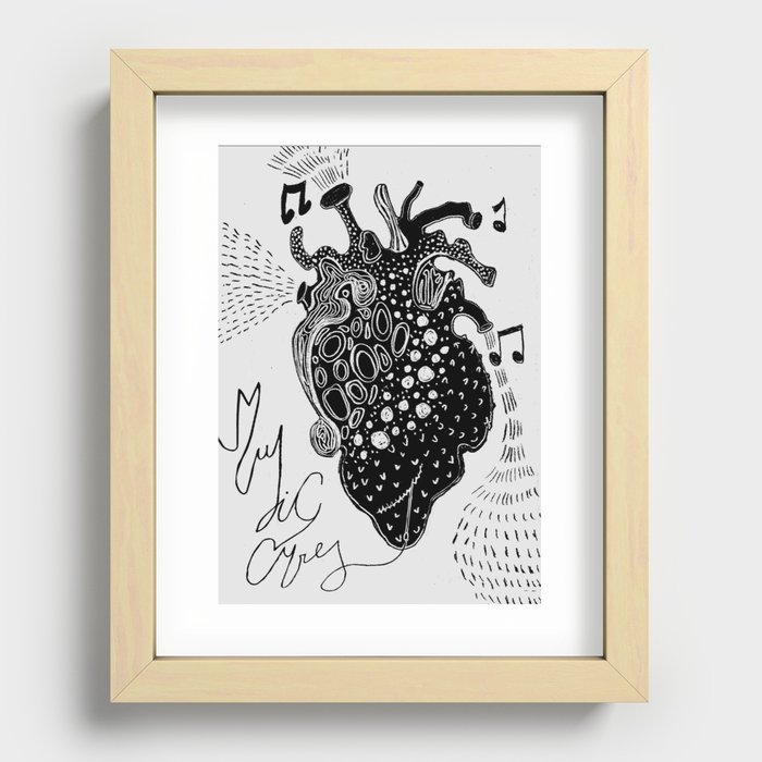 Music cures Recessed Framed Print